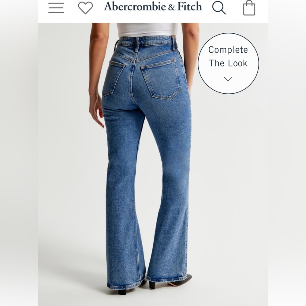 Abercrombie & Fitch High Rise Vintage Flare Jean